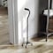 Flash Furniture HERCULES Adjustable Quad Cane w/Comfort Grip Foam Padded Handle, Large 4-Pronged Base, Black DC-HY7401L-BLK-GG - alternate 3