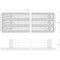 Tekton 3/8in Dr Shallow, Semi-Deep, and Deep 12pt Impact Socket Set w/Rails and Trays, 57pc (6-24 mm) SID91123 - alternate 2