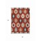 Homeroots 3' X 5' Red Ivory And Salmon Southwestern Washable Indoor Outdoor Area Rug 615164 - alternate 2