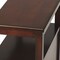 Homeroots 24" Dark Brown Manufactured Wood End Table With Two Drawers And Shelf 488986 - alternate 3