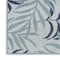Homeroots 3' X 5' Blue Ivory And Navy Blue Palm Leaf Indoor Outdoor Area Rug 554903 - alternate 2