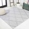 Jonathan Y Salines Diamond Trellis Light Gray 5 ft Square Indoor/Outdoor Area Rug IBZ101C-5SQ - alternate 1
