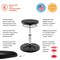 Kore Design Kids Adjustable Standard Wobble Chair 14-19in., Black KOR3105 - alternate 3