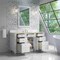 James Martin Vanities Bristol 60" Single Vanity, Bright White, w/ 3 CM Tajnar Eclos Top 157-V60S-BW-3TJR - alternate 2