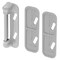 Prime-Line Storm and Screen Door Push Button Handle Set, Interior Latch 1-1/2 in. Hole Center, Silver K 50823 - alternate 2