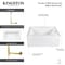 Kingston Brass 60-Inch Acrylic Rectangular 3-Wall Alcove Tub Combo w/ Waste and Overflow Drain, Right Hand Drain CVTAP603222R7 - alternate 3