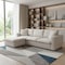 Homeroots 65" Beige Fabric Modular Sleeper Sofa With Ottoman 568297 - alternate 5