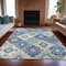 Homeroots 8' X 10' Blue Beige And Sky Blue Southwestern Washable Indoor Outdoor Area Rug 632260 - alternate 2