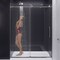 Anzzi Madam Series 76 in. x 50-54 in. Frameless Sliding Shower Door in Brushed Nickel, 3/8 Clear Glass SD-AZ13-03BN - alternate 4