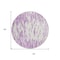 Homeroots 8' Lavender And Ivory Round Abstract Washable Indoor Outdoor Area Rug 612679 - alternate 2