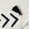 Homeroots 50" X 60" Black and White Woven Cotton Geometric Throw Blanket with Tassels 516486 - alternate 3