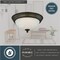 Vaxcel Stevens 15-in W LED Vintage Bronze Transitional Flush Mount Ceiling Light Fixture C0293 - alternate 3