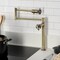 Kingston Brass Deck Mount Pot Filler Faucet with Knurled Handle, Antique Brass KS4703RKX - alternate 2