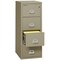 Fireking 4 Drawer, 1 Hr Fire & impact rated, 25" depth Legal Pewter 4-2125-CPE - alternate 2