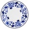Martha Stewart Blue Vintage 12 Piece Fine Ceramic Dinnerware Set in Cobalt 97386.12 - alternate 4