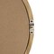 Homeroots 35" Brown Oval Solid Wood Framed Accent Mirror 485059 - alternate 3