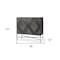 Homeroots 36in Dark Brown and Silver Solid Wood and Iron Carved Geometric Accent Cabinet With Two Doors 611059 - alternate 4