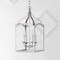 Jonathan Y Ruth 11" 4-light Traditional Classic Lantern Metal/Glass LED Pendant, Silver JYL7403B - alternate 4
