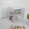 Martha Stewart Brody Set of 2 Plastic Stackable Office Desktop Organizer Boxes, Single Drawer & 2 Drawers, 6x7.5in BE-PB3315-2-CLR-MS - alternate 5