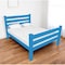 Homeroots Caribbean Blue Solid Wood Queen Bed Frame 548161 - alternate 1