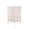 Homeroots 84" White Wood Folding Four Panel Screen Room Divider 274885 - alternate 2