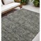Homeroots 5' X 8' Brown and Black Oriental Washable Non Skid Indoor Outdoor Area Rug 563821 - alternate 1
