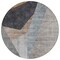 Homeroots 8' Taupe Beige And Gray Round Abstract Washable Indoor Outdoor Area Rug 582874 - alternate 4