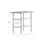 Flash Furniture Reese 24x36 Portable Work Table, Stainless Steel Top Shelf and 2 Adjstbl Glvnzd Steel Undershelves NH-WT-GU-2436-GG - alternate 3