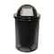 Mytcoat Trash Receptacle, Dome Lid, Liner, 32 Gal, Black, Punched Steel, Textured Coating 804369 - alternate 1