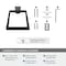Amerock Blackrock Oil Rubbed Bronze Contemporary 6-13/16 in 173 mm Length Towel Ring BH36002ORB - alternate 2