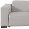 Homeroots 93in Light Gray and Brown Leather Power Reclining Loveseat With Storage 720542 - alternate 4