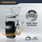 Powertec 3in Cast Iron Swivel Caster Wheels Set, 992 lbs Loads, Plate Casters - 2 with Brake 17225 - alternate 3