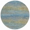 Homeroots 8' Denim Blue Round Striped Washable Indoor Outdoor Area Rug 608469 - alternate 4