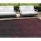 Homeroots 8' X 10' Merlot And Charcoal Abstract Washable Indoor Outdoor Area Rug 588951 - alternate 1