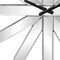 Homeroots 26" Silver Mirrored Glass Silent Analog Starburst Wall Clock 635633 - alternate 4