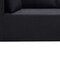 Homeroots 105" Black Corduroy Modular Sofa Chaise With Toss Pillows 723852 - alternate 3