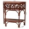 Bali & Pari Gaspar Marbled Tortoise Natural Rattan Console Table 262-14437-ZORO - alternate 2