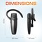 Delton Wireless Single-Ear Bluetooth Computer Headset with Mic, Black 87X - alternate 2