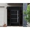 Vdomdoors Steel Door Deux 6083 Black Enamel 2 Sidelight Exterior Windows Sidelites/ Stainless Inserts Entry D DEUX6083EXD-BLK-W16+36+16 x H80-LH-I - alternate 2