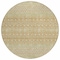 Homeroots 8' Copper Ivory And Olive Green Round Tribal Washable Indoor Outdoor Area Rug 582616 - alternate 2