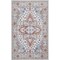 Jonathan Y Superbia Boho Medallion Border Non-Slip Machine-Washable Rose Clay/Cream 5 ft. x 8 ft. Area Rug WSH502F-5 - alternate 1