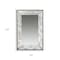 Homeroots 24" Silver Glass Framed Accent Mirror 484983 - alternate 2