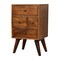 Homeroots 24" Brown Solid Wood Two Drawer Nightstand 701731 - alternate 3