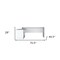 Homeroots 71" White Wood L Shape Computer Desk 571408 - alternate 4