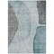 Homeroots 3' X 5' Teal Blue Aqua And Gray Abstract Washable Indoor Outdoor Area Rug 582032 - alternate 2