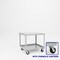 Pucel Heavy Duty Shop Truck, 36 in W x 30 in D x 33.5 in H, Two Shelves, Push Handle, Gray 3036-DT-2P - alternate 1