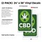Signmission CDB Dispensary, Vinyl Decals Only 24 Inch x 36 Inch, Vinyl Decal, 2PK DSB-2436-2PACK-30356 - alternate 2
