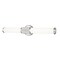 Z-Lite Solange 1 Light Vanity, Brushed Nickel/Opal White, 25.5 In W x 4.75 In H 1021-25W-BN-LED - alternate 1
