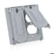 Leviton Weatherproof Cover, Weatherproof Boxes Box Type, 2 Gang, Aluminum, Duplex Receptacle Cover Type WM2V-GY - alternate 2