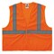 Ergodyne Safety Vest, Orange, 4XL/5XL 20969 - alternate 1